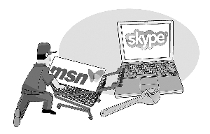 昨日,微軟在中國大陸以外地區(qū)關(guān)閉MSN服務(wù),轉(zhuǎn)由Skype接手。CFP 圖